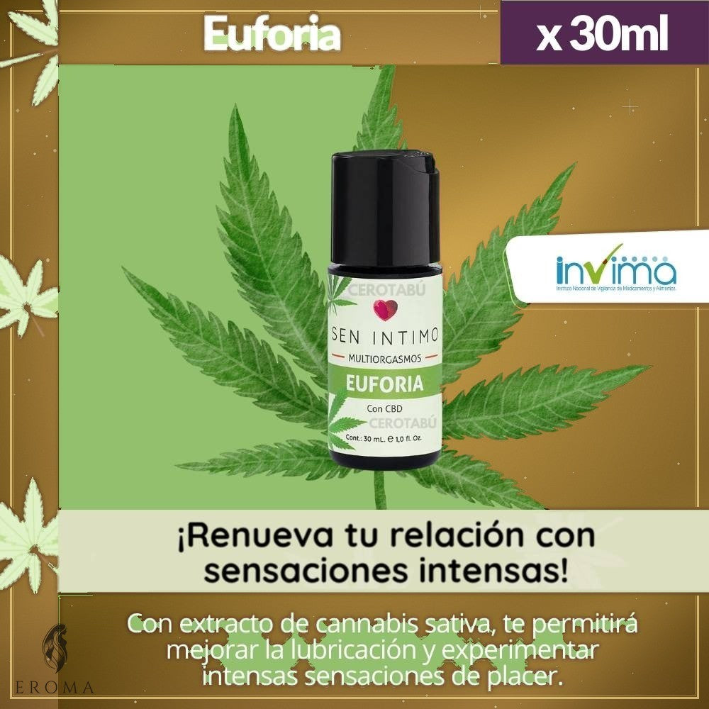 Lubricante Íntimo Euforia Cannabis 30ml - vista 2