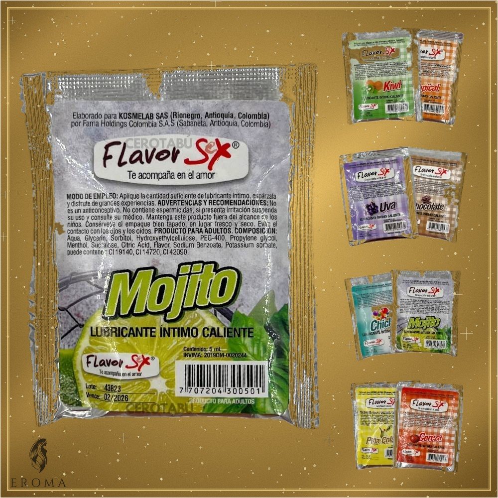 Lubricante Caliente Comestible Sachet