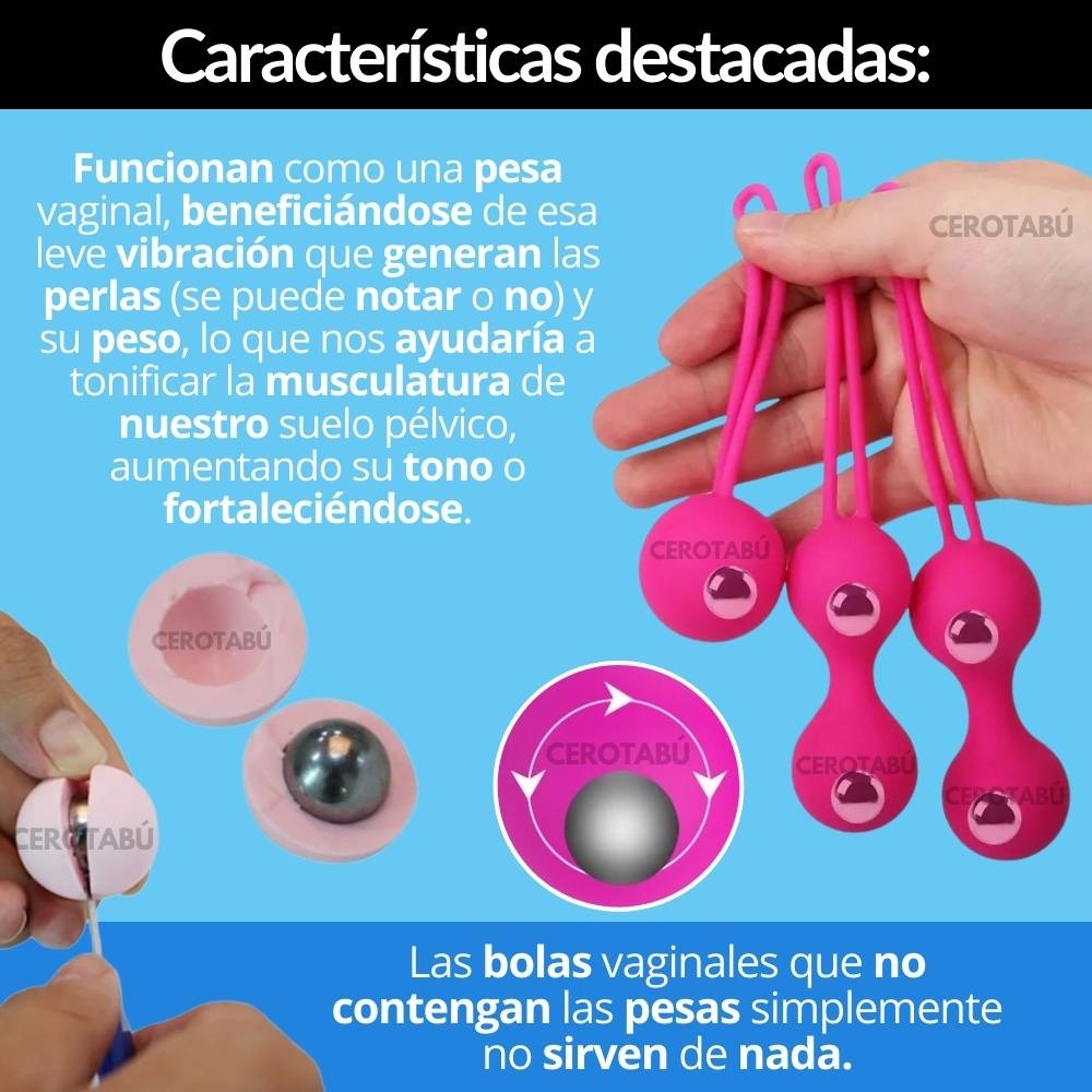 Kit 3 Bolas Kegel con Peso en Silicona - vista 2
