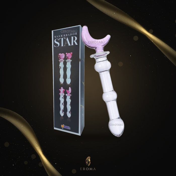 Consolador Vidrio Star 17cm