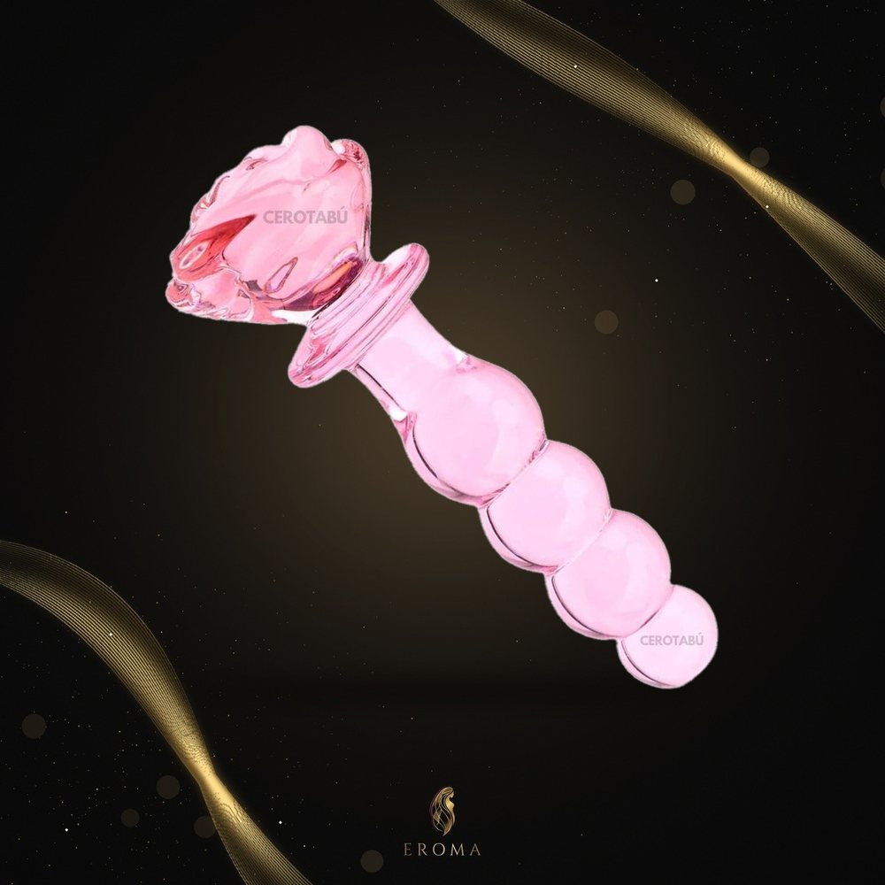 Dildo de Vidrio Queen 13cm Rosa