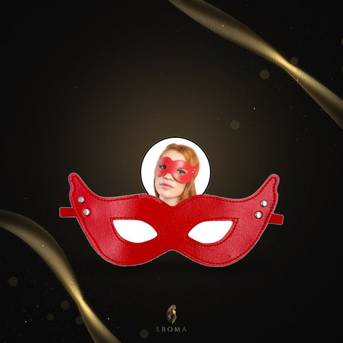 Antifaz Erótico Rojo Bondage