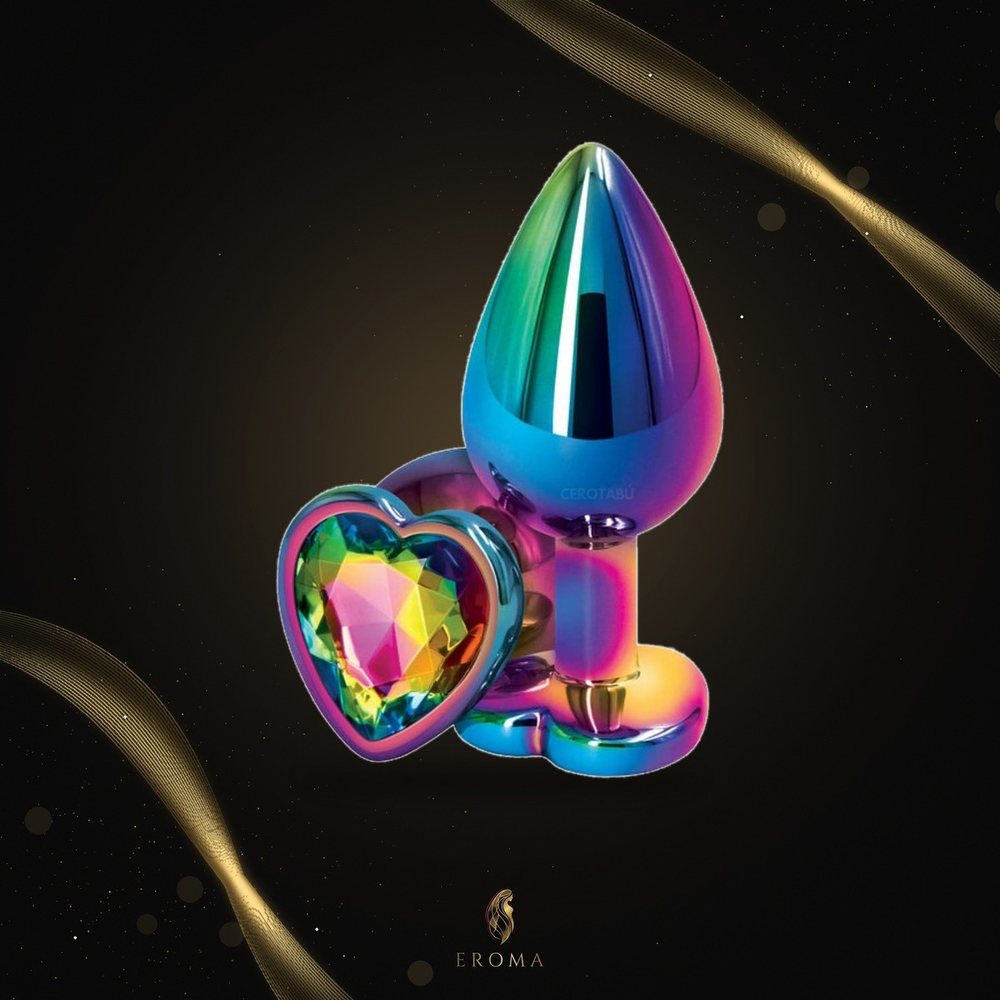 Plug Anal Tornasol Joya Corazón