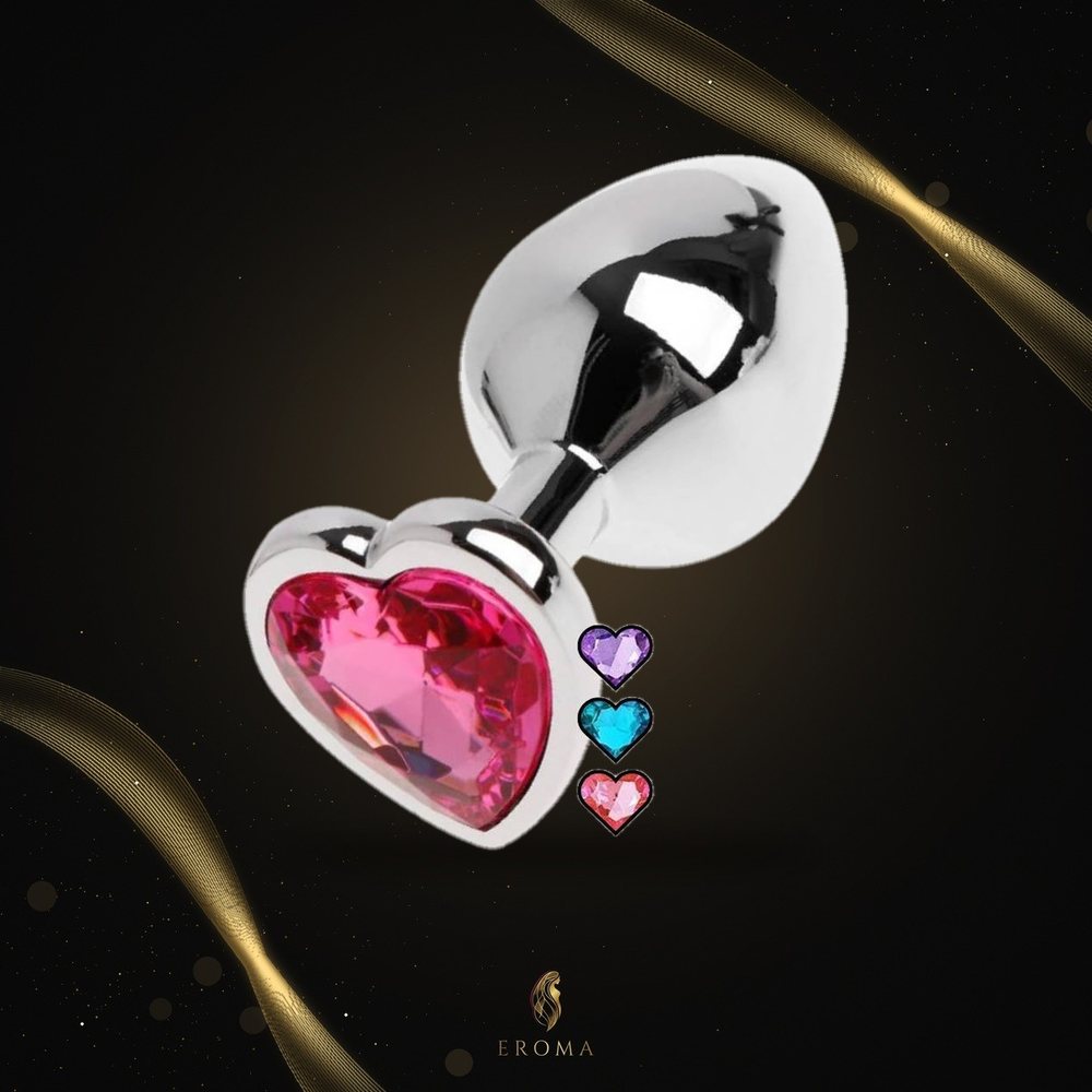 Plug Anal Acero Joya Corazón