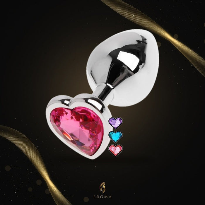 Plug Anal Metalico Corazón