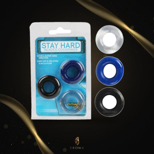Kit 3 Anillos Retardantes Stay Hard