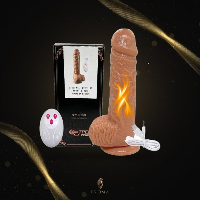 Dildo Vibrador Térmico Sube y Baja