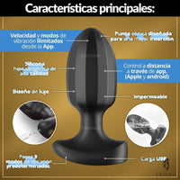 Plug Anal Vibrador Prostático con App - vista 2
