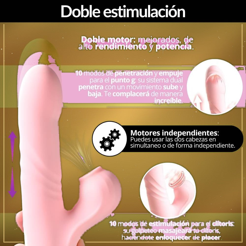 Vibrador Succionador y Punto G Doble - vista 2