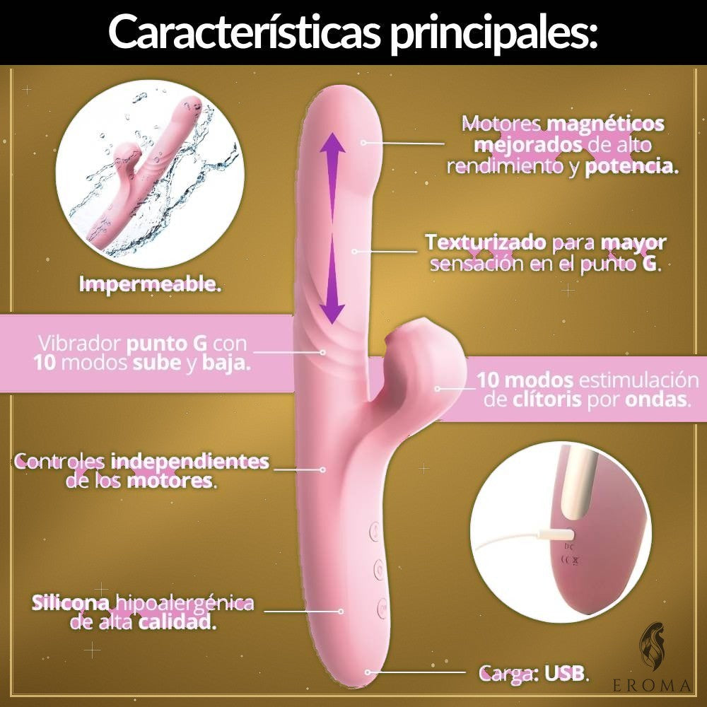 Vibrador Succionador y Punto G Doble - vista 3