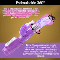 Vibrador Rabbit Rotativo 360° 36 Modos - vista 2
