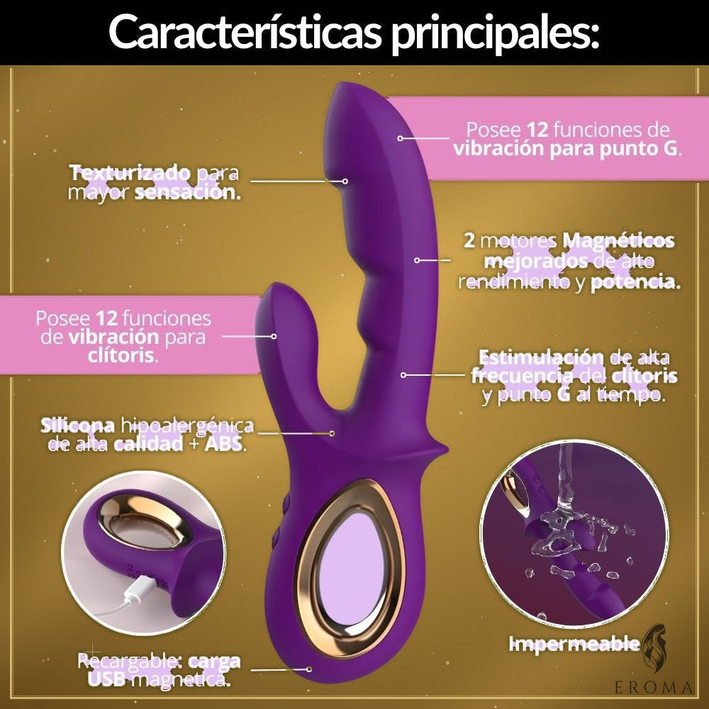 Vibrador Doble Estimulación Premium 12+12 - vista 3