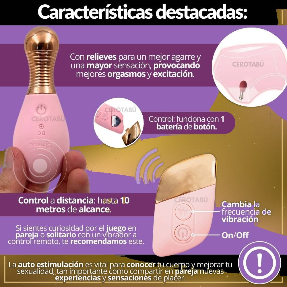 Huevo Vibrador Inalámbrico Control Remoto - vista 2