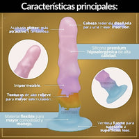 Dildo Realista 17 cm Silicona Glitter - vista 2