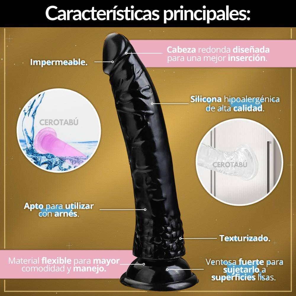 Consolador Realista 22 cm con Ventosa - vista 2