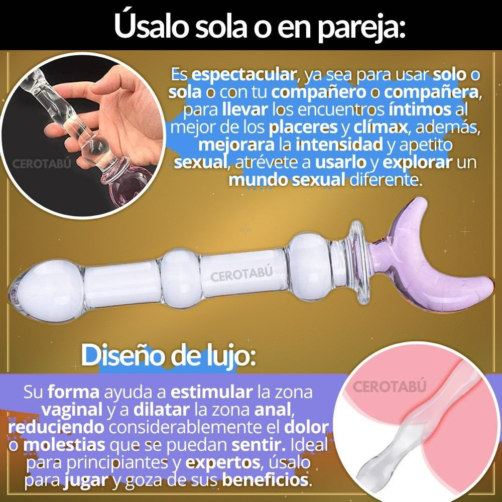 Dildo de Vidrio Star 17cm - vista 2
