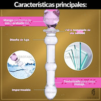 Dildo de Vidrio Star 17cm - vista 3