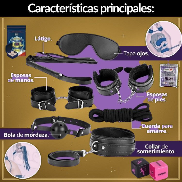 Kit Fetiche BDSM 7 Piezas - vista 3