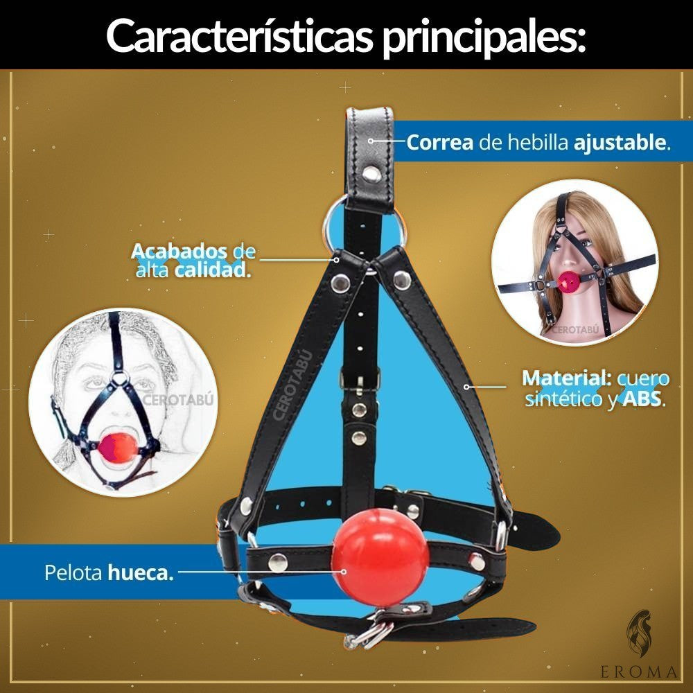 Mordaza Ball Gag Ajustable - vista 4