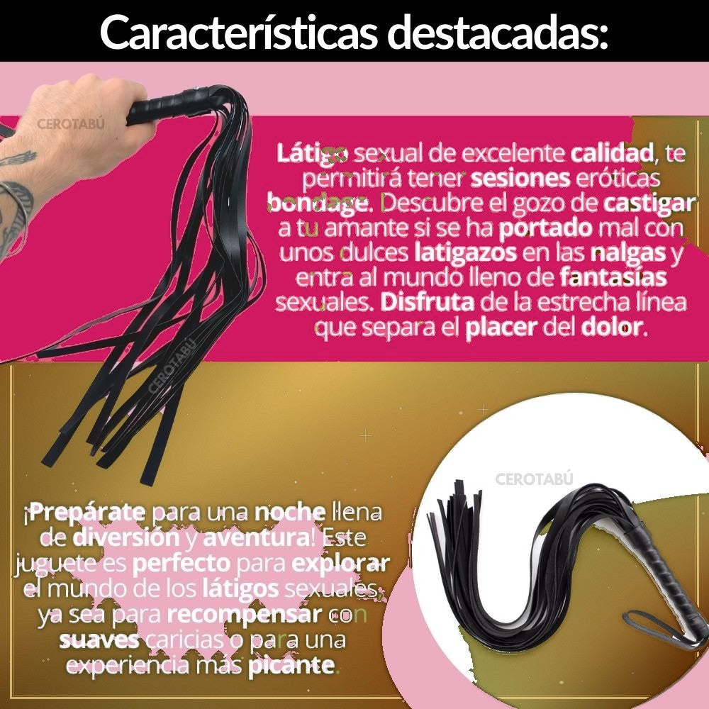 Látigo Sexual Dominador 50cm - vista 4