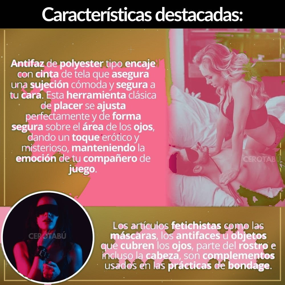 Antifaz de Encaje Máscara - vista 2
