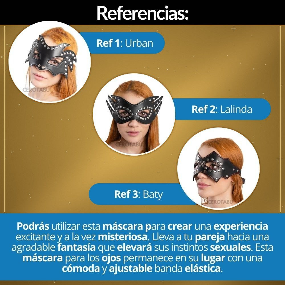 Antifaz Bondage Cuero Premium - vista 3