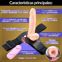 Arnés Consolador Hueco con Vibrador - vista 2