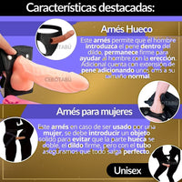 Arnés Consolador Hueco con Vibrador - vista 3