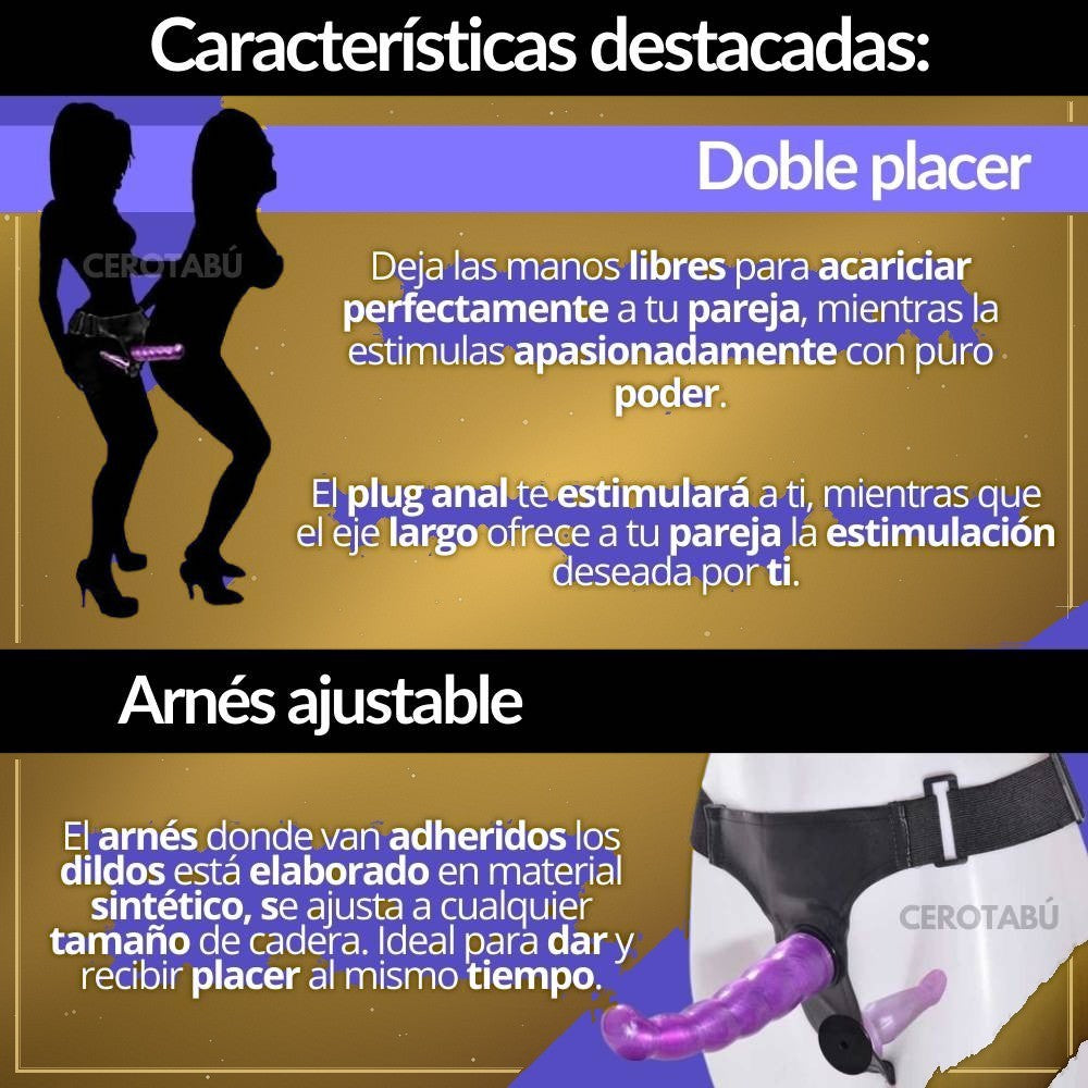 Arnés Doble Dildo Removible - vista 2