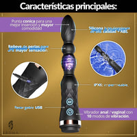 Vibrador Anal con Perlas 10 Modos - vista 2