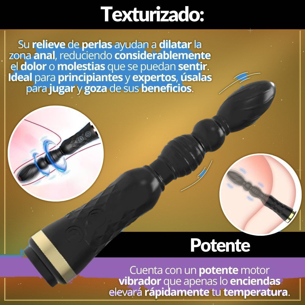 Vibrador Anal con Perlas 10 Modos - vista 3