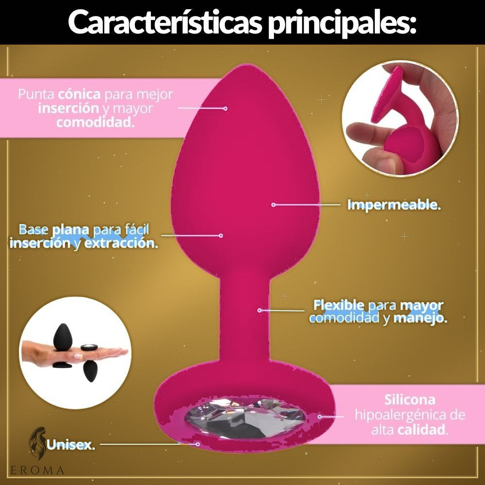 Plug Anal Fucsia Talla M - vista 2