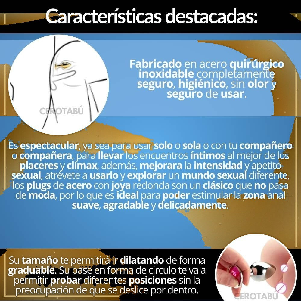 Plug Anal Acero Talla S - vista 2