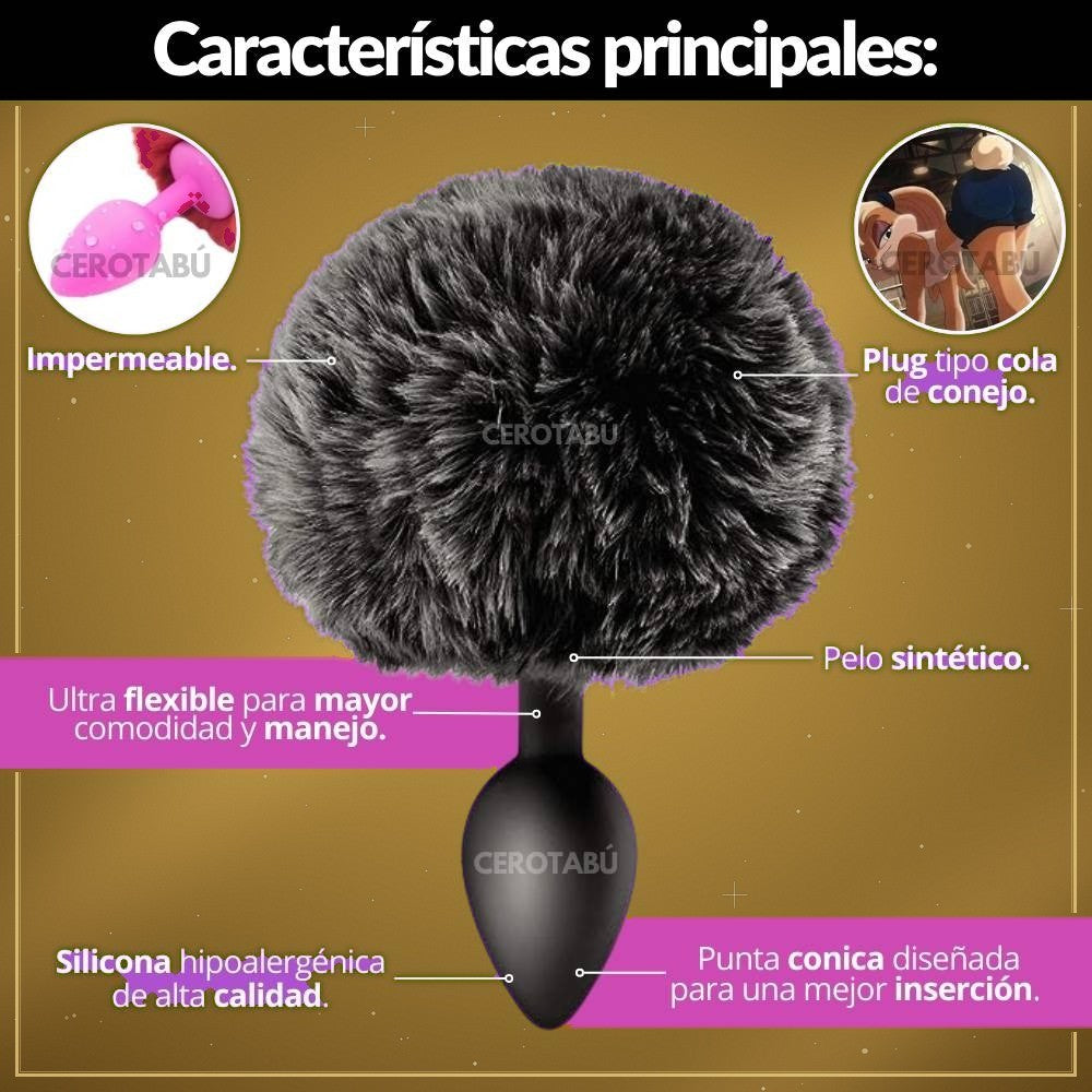 Plug Anal Bunny Silicona Talla S - vista 3