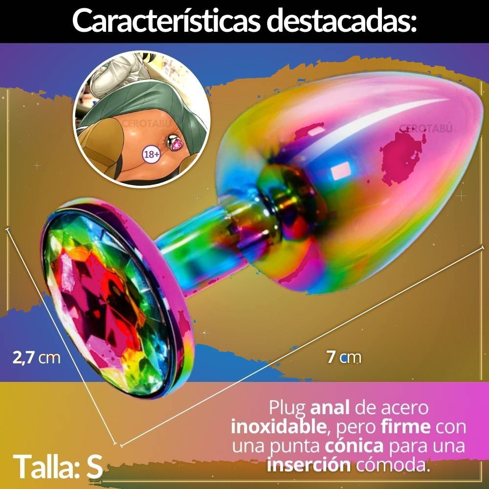 Plug Anal Tornasol Base Redonda - vista 2