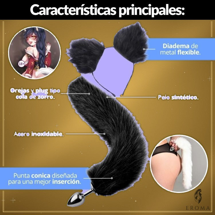 Kit Plug Zorro y Orejas Talla S - vista 2