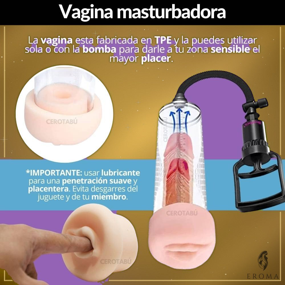 Bomba de Succión Peniana + Masturbador - vista 2
