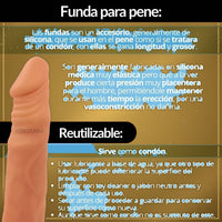 Funda Pene Realista Retardante 17cm - vista 3