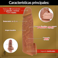 Funda Pene Texturizada 4D 16cm - vista 3