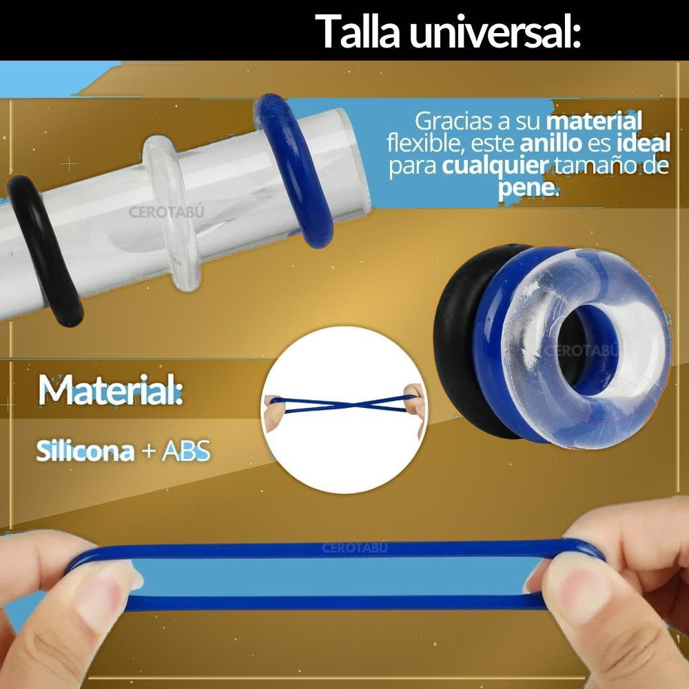 Kit 3 Anillos Retardantes Stay Hard - vista 3