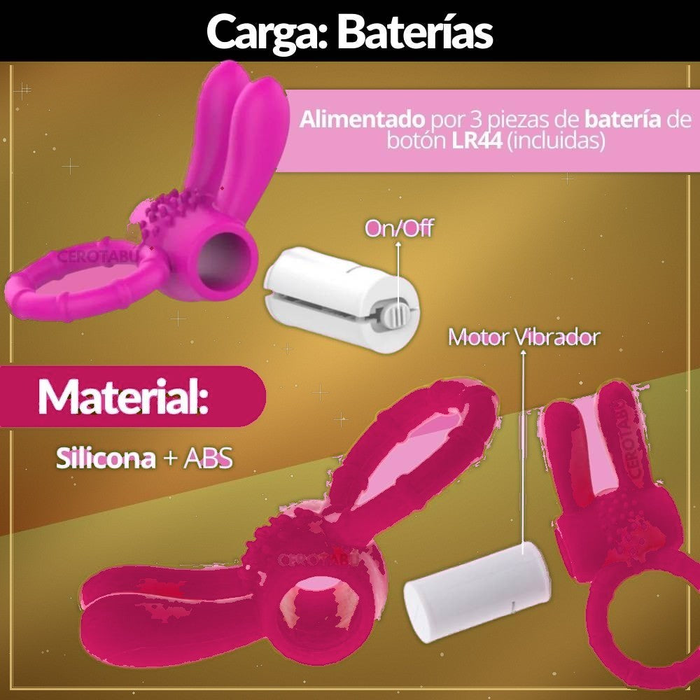 Anillo Vibrador Retardante con Estimulador - vista 3