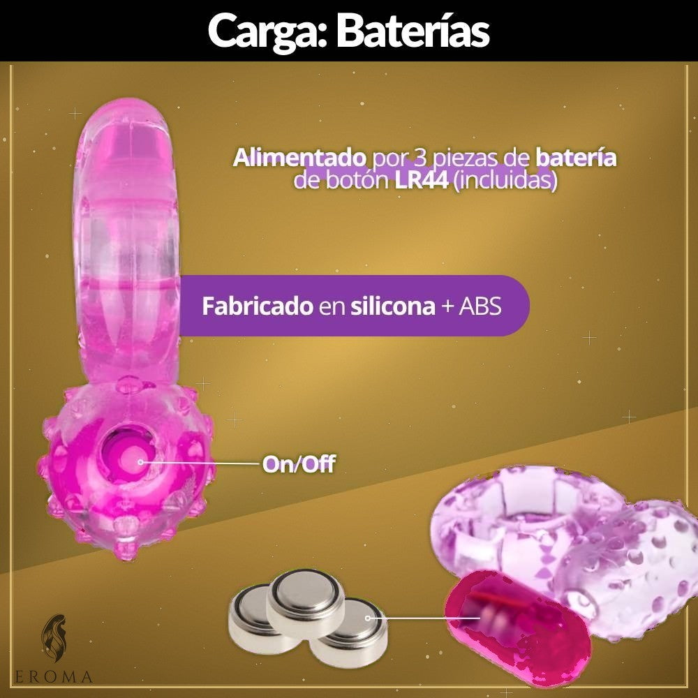 Anillo Vibrador Retardante Texturizado - vista 2
