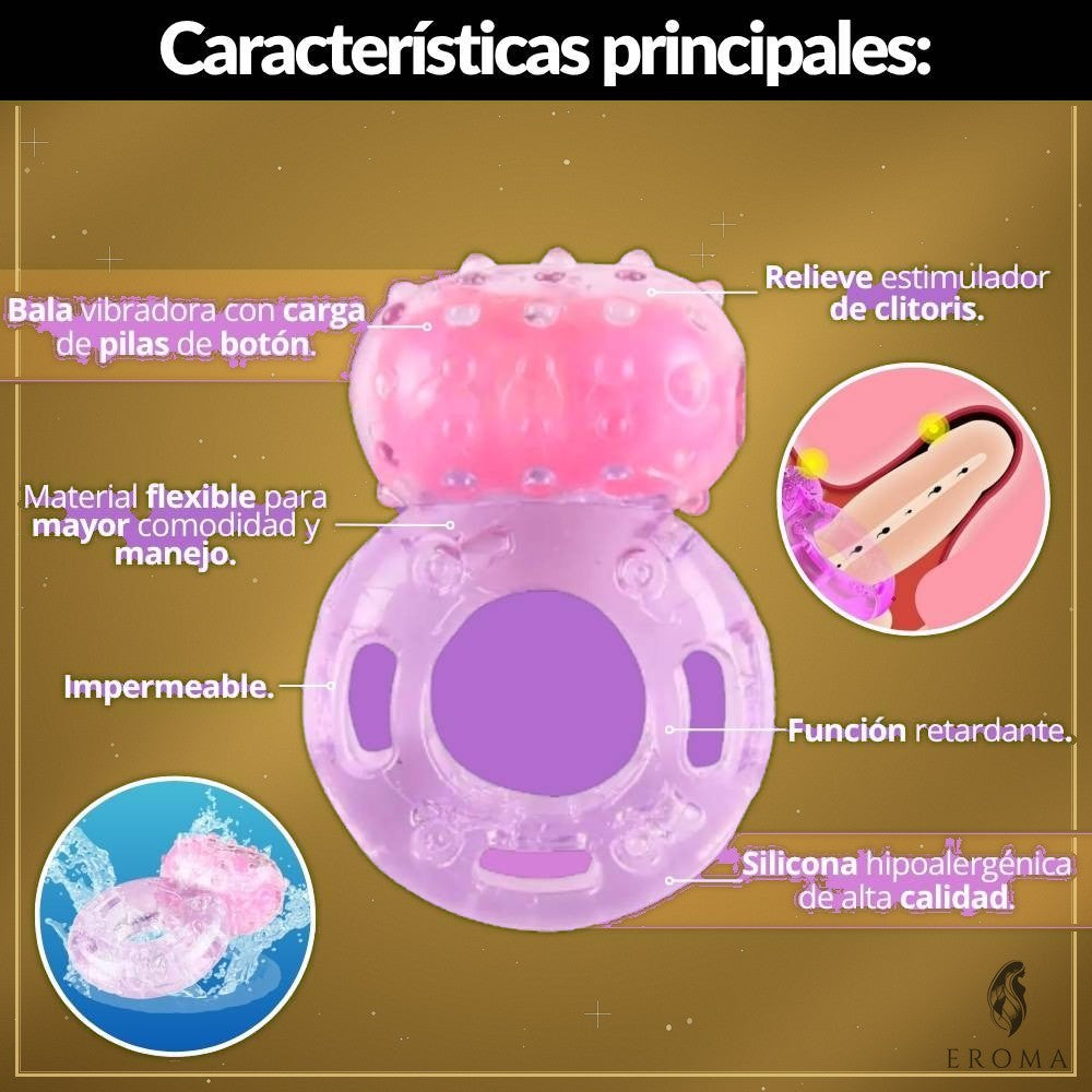 Anillo Vibrador Retardante Texturizado - vista 3