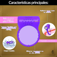 Anillo Vibrador Retardante Texturizado - vista 3