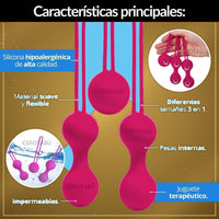 Kit 3 Bolas Kegel con Peso en Silicona - vista 3