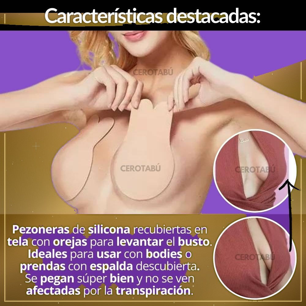 Cubre Pezón Levanta Busto Adhesivo Raise - vista 3
