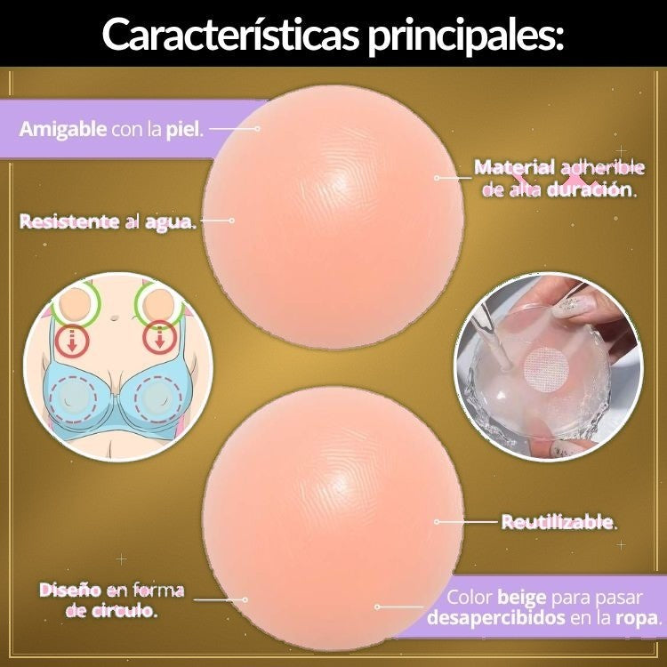 Cubre Pezones de Silicona Reutilizables - vista 2