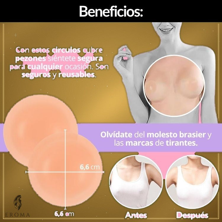 Cubre Pezones de Silicona Reutilizables - vista 3