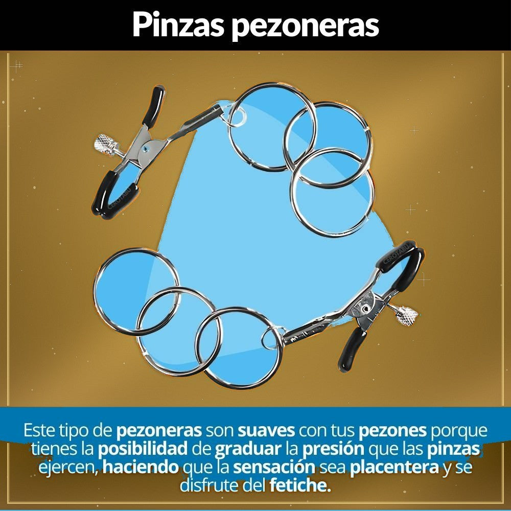 Pinzas para Pezones Bondage Ajustables - vista 3