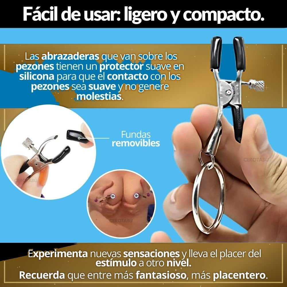 Pinzas para Pezones Bondage Ajustables - vista 4